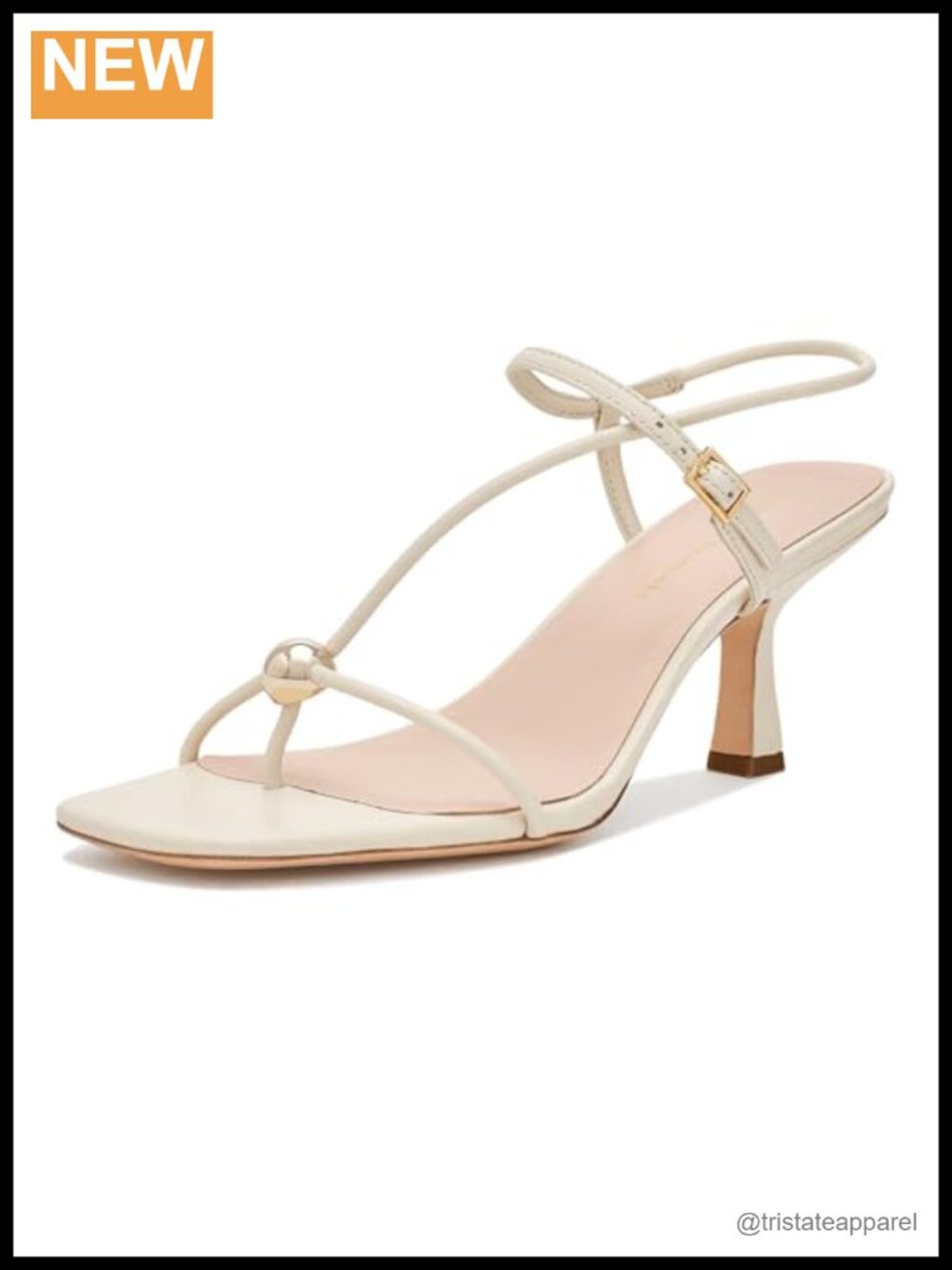 Loeffler Randall Womens Triana Strappy Mid-Heel Sandal with Ball